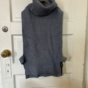 Anthropologie Charcoal Cowl Neck Sweater